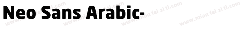 Neo Sans Arabic字体转换